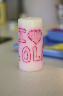 personalized candle gift