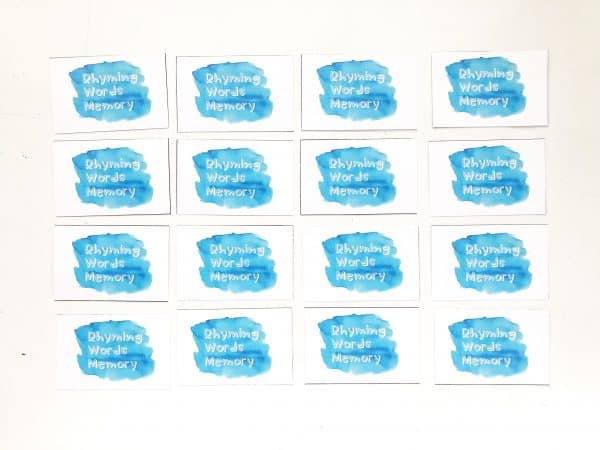 Printable Rhyming Words Memory Game - I Can Teach My Child!
