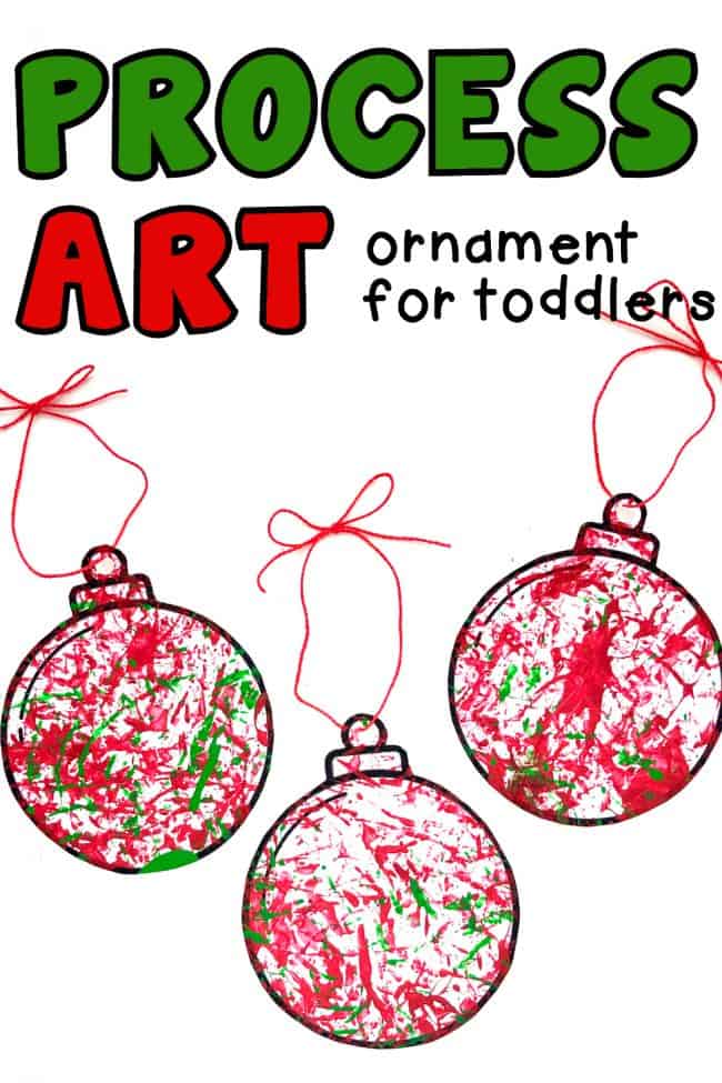 Process Art Ornament for Toddlers