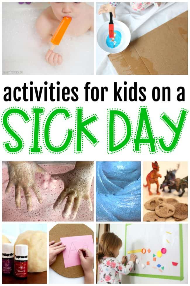 Activities for Kids on a Sick Day